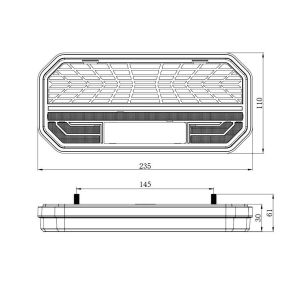 2 x LED Anhänger LKW Heckleuchten Dynamic Blinker Rückleuchten Leuchten Lampe 12v 24V 