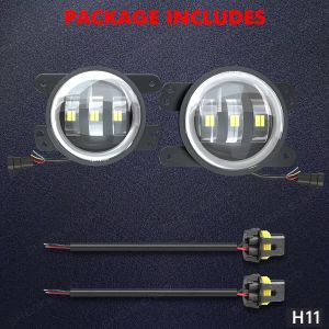 2 x LED Dimljus Halogen Strålkastare Framljus DRL für Peugeot,Renault, Ford, Citroen, Opel, Dacia, Jaguar, Porsche, Suzuki, Nissan, Jeep, Dodge, Chrysler