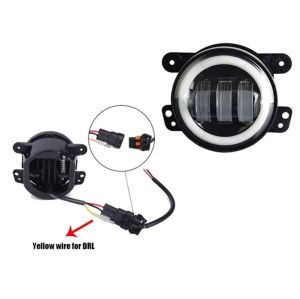 2 x LED Dimljus Halogen Strålkastare Framljus DRL für Peugeot,Renault, Ford, Citroen, Opel, Dacia, Jaguar, Porsche, Suzuki, Nissan, Jeep, Dodge, Chrysler