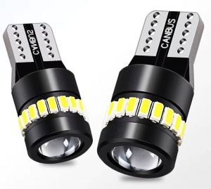 LED SMD T10 W5W – 3030 + 3014 Canbus No Error Weiß Scheinwerfer Lampe Autolichter Glühbirnen 12V 24V mit Objektiv