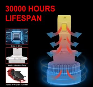 2 x LED D2S Xenon 12-24V 50000lm Canbus Luces Bombillas Luz Lampara de Automóviles Camiones Coche 6000K 