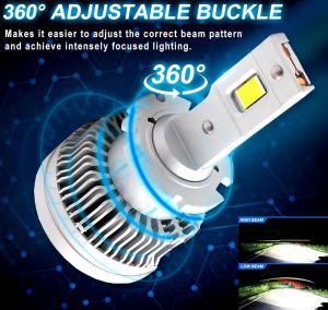 2 x LED D2S Xenon 12-24V 50000lm Canbus Luces Bombillas Luz Lampara de Automóviles Camiones Coche 6000K 