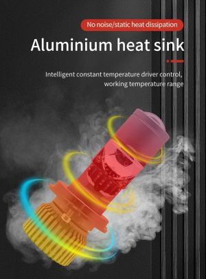 2 x LED H4 Luces Bombillas Luz Lampara de Automóviles Camiones Coche Hi/Low Beam 80W 12000lm 6500K 12V 24V