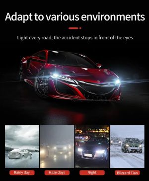 2 x LED H4 Luces Bombillas Luz Lampara de Automóviles Camiones Coche Hi/Low Beam 80W 12000lm 6500K 12V 24V