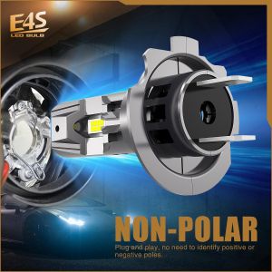 2 x LED E4S H7 H18 50W Luces Bombillas Luz Lampara de Automóviles Camiones Coche Hi/Low Beam 15000lm 6500K 12V 24V