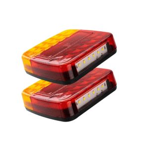 2 x 26 LED Heckleuchten Rückleuchten für LKW und Anhänger 12v