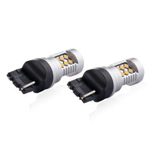 2 x Galben Lampa Becuri T20 WY21W Canbus 3030 24SMD 12V/24V Lumini 