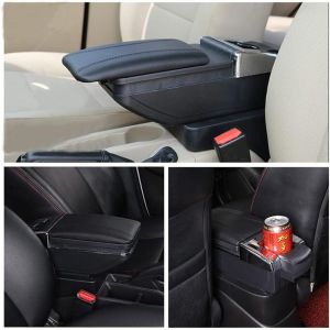 DACIA DUSTER 2 2017-2024 Car Auto Armrest Centre Console Arm Storage Box Black Leather