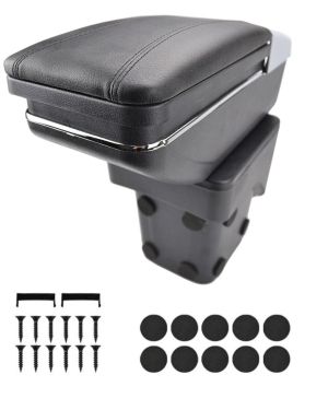 Ford Focus MK2 2005-2011 Armlehne Mittelarmlehne Mittelkonsole PKW Auto Schwarz Leder