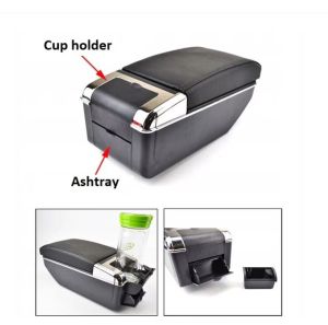 Ford Focus MK2 2005-2011 Accoudoir Central Console Voiture Noir Ciur