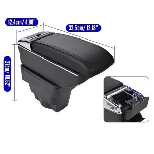 OPEL ASTRA J 2009-2018 Reposabrazos Central Apoyabrazos para Coches Cuiero Negro