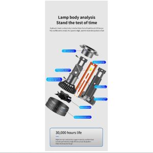 2 x LED H4 12V 120W 13000lm Lys Hovedlys Lyspærer Strålekaster Lampe Lastebil Bil Hi/Low Beam 6000K 12V 24V