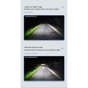 2 x LED H7 120W 13000lm Luces Bombillas Luz Lampara de Automóviles Camiones Coche Hi/Low Beam 6000K 12V 24V