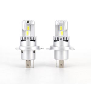 2 x LED E4P H4 12V 50W 15000lm Lys Hovedlys Lyspærer Strålekaster Lampe Lastebil Bil Hi/Low Beam 6500K 