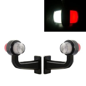 2 x LED Begrenzungsleuchten Lampe Positionsleuchten LKW Anhänger Rot Weiß 12V 24V 