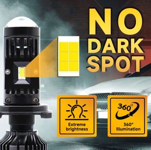 2 x LED Y10 H4 200% 50W 6400LM  6000K 360° Canbus with Lens Headlights Bulbs Lamp Car Truck Lorry Lights Vehicle Hi/Low Beam 12V 24V 