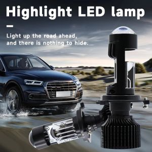 2 x LED Y10 H4 200% 50W 6400LM  6000K 360° Canbus with Lens Headlights Bulbs Lamp Car Truck Lorry Lights Vehicle Hi/Low Beam 12V 24V 