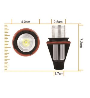 2 x LED Angel Eyes Marker 5W Weiß für BMW E39 E53 E60 E61 E63 E64 E65 E66 E83 E87