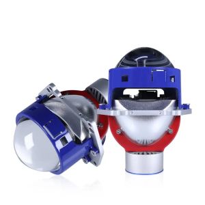 2x Bi-LED Projektor Strålkastare 3 inch Linser 130W 8000lm 12V – Vit – Universella LED-bilstrålkastare med Helljus & Halvljus, +500 % Ljusstyrka, Enkel Installation