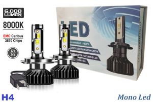 2 x H4 12V 50W 12000lm Mono LED +300% Scheinwerfer Lampen Autolichter Fahrzeug Canbus Fehlerfrei Hi/Low Beam LKW PKW 3570 Chip Led