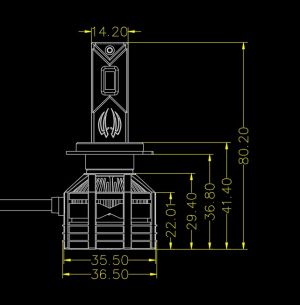 2 x H7 12V 24000lm LED 240W Canbus Lys Hovedlys Lyspærer Strålekaster Lampe Lastebil