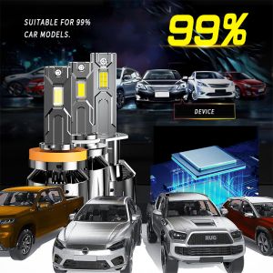 2 x H7 12V 24000lm LED 240W Canbus Lys Hovedlys Lyspærer Strålekaster Lampe Lastebil