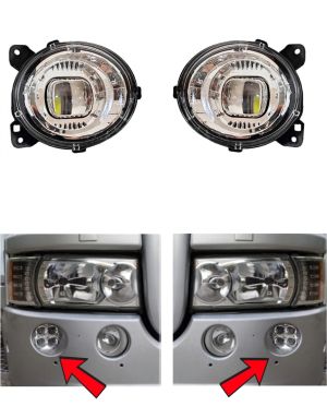 2 x Für SCANIA  P, G, R, T 2004-2017 LED Fernlicht Halogen Frontscheinwerfer Lampe 