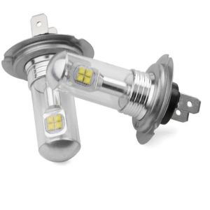 2 x H7 12V-24V 360° 6000K Ljus Lampa Bilstrålkastare Lyspærer Strålekaster Lasbil Moto 