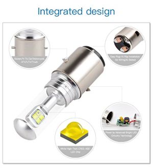 2 x H4 HS1 12V-24V 360° 6000K Lys Hovedlys Lyspærer Strålekaster Lampe Lastebil Bil 