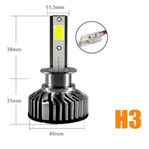 2 x LED F2 H3 12v/24V 72W 10000LM Headlights Bulbs Lamp Car Truck Lorry Lights Vehicle 
