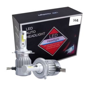 2 x COB LED H4 12V 7600LM 72W Scheinwerfer Lampen Autolichter Fahrzeug Canbus Fehlerfrei LKW PKW Abblend/Fernlicht