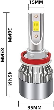 2 x COB LED HB4 9006 12V 7600LM 72W Ljus Lampa Bilstrålkastare Lyspærer Strålekaster Lasbil Moto Halv/Och Helljus