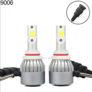 2 x COB LED HB4 9006 12V 7600LM 72W Ljus Lampa Bilstrålkastare Lyspærer Strålekaster Lasbil Moto Halv/Och Helljus