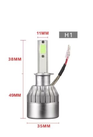 2 x COB LED H1 12V 7600LM 72W Scheinwerfer Lampen Autolichter Fahrzeug Canbus Fehlerfrei LKW PKW Abblend/Fernlicht