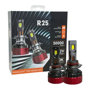 2 x LED HB3 9005 12V 30000LM 120W 6500K Ljus Lampa Bilstrålkastare Lyspærer Strålekaster Lasbil Moto Halv/Och Helljus
