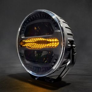 LED Rund Ø228mm 12V/24V, 175W, 11000 lm Weiß/Gelb Tagfahrleuchten 4 Modi Blitzlicht Warnleuchte Notfall Strobe Leuchten Auto PKW SUV  E-mark, IP67/69K