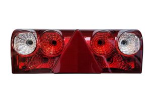 Links Anhänger Rückleuchten Heckleuchten Leuchten Schmitz Europoint 2 Cargo Aspöck 24V E4 25-6010-511,25-6011-511,098215120,127552079 mit Steckdose