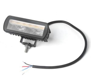 LED BAR Kombinations-Halogen / Arbeitsleuchte mit weißem DRL und Notfall-Blitzlicht mit 4 Modi, IP65/67K, 12–24V