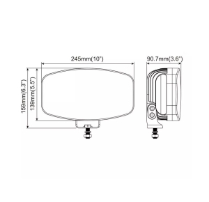 LED Arbeitsscheinwerfer Tagfahrleuchten 12V 24V Leuchten DRL Weiß/Gelb Geräuchertes 