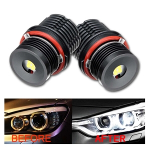 2 x LED Angel Eyes Marker 25W Weiß Plug & Play Canbus für E87 E90 E91 E39 E60 E61 E63 E64 E65 E66 E83 E53
