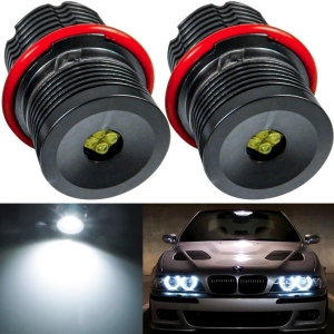2 x LED Angel Eyes Marker 25W Weiß Plug & Play Canbus für E87 E90 E91 E39 E60 E61 E63 E64 E65 E66 E83 E53