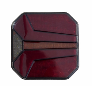 2 x Lkw LED Anhänger Dynamic Rückleuchten hinten Leuchten Quadratisch LKW 24V 