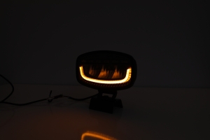 LED 12V/24V, 60W, 3500 lm White/Orange DRL Lamp Flash Warning Safety Strobe Auto SUV E-mark, IP67/69K