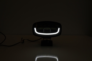 LED 12V/24V, 60W, 3500 lm White/Orange DRL Lamp Flash Warning Safety Strobe Auto SUV E-mark, IP67/69K