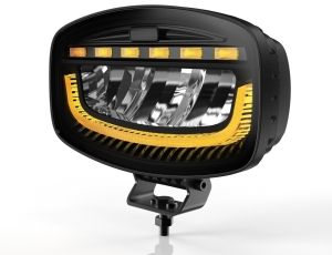 LED 12V/24V, 60W, 3500 lm White/Orange DRL Lamp Flash Warning Safety Strobe Auto SUV E-mark, IP67/69K