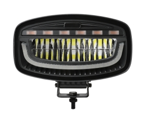 LED 12V/24V, 60W, 3500 lm White/Orange DRL Lamp Flash Warning Safety Strobe Auto SUV E-mark, IP67/69K