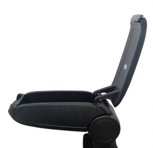 Skoda Rapid 2012+ Car Auto Armrest Centre Console Arm Storage Box Black Textile