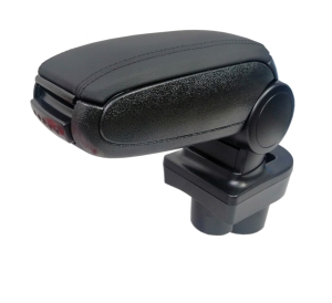 Skoda Rapid 2012+ Leather Car Auto Armrest Centre Console Arm Storage Box Black 