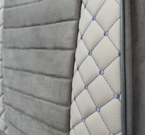 LUX Huse Scaune pentru MAN TGX TGS TGL 2021+ EURO 7 Camioane Gri Piele si Textil
