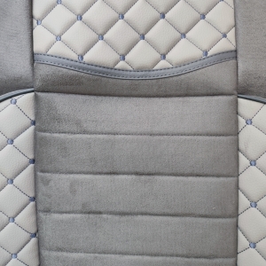 LUX Huse Scaune pentru MAN TGX TGS TGL 2021+ EURO 7 Camioane Gri Piele si Textil